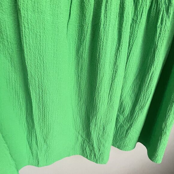 DKNY Dress NO SIZE TAG S Tiered Belt Peasant Coastal Cowgirl Rodeo Puff Milkmaid - Picture 9 of 15